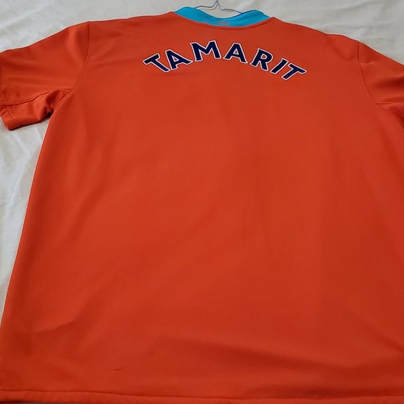 Nike FIT Authentic Jersey of Indian Soccer Player (Name: TAMARIT) XL Orange Blue - Picture 5 of 7